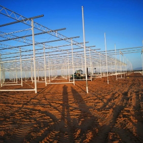 温室大棚骨架喷塑      建设中